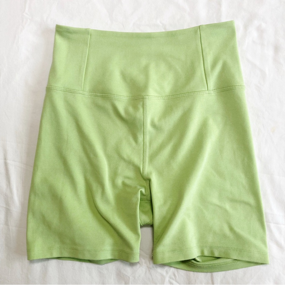 Girlfriend Collective Light Green Bike Shorts